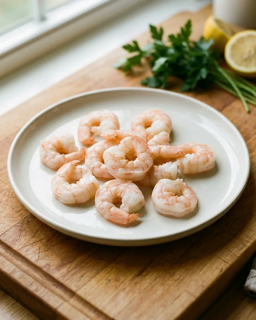 Detail view of how to Prepare Shrimp Safely for Dogs